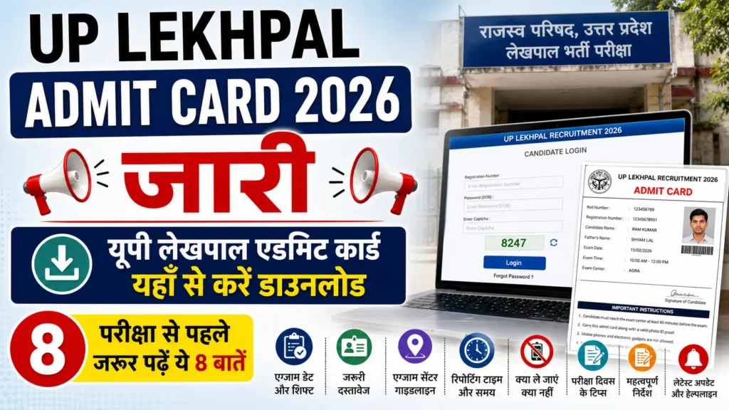 UP Lekhpal Admit Card 2026
